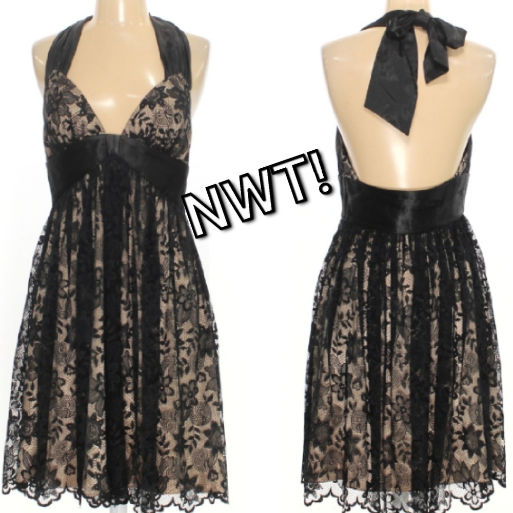 🩵NWT🩵 Lyndia by Lyndia Procanik black lace dress Size 4🤍